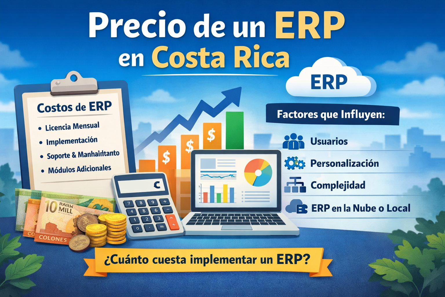precio ERP Costa Rica costos implementación ERP